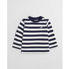 GANT Barn Baby Shield randig långärmad topp i piké (74)