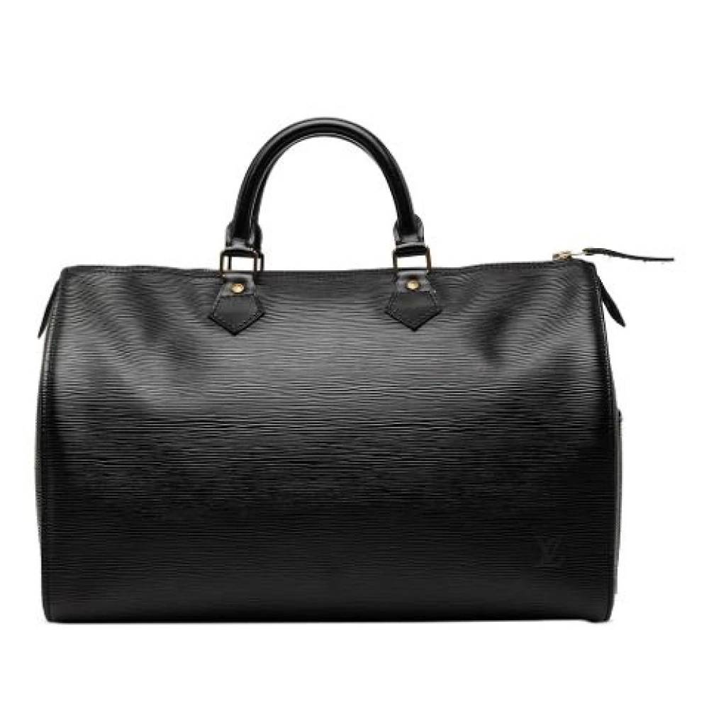 Louis Vuitton Vintage Pre-owned Speedy 35 - Vintage - Dame - Sort - ONE SIZE - Læder