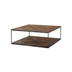 Châteaudun sidobord brun OUTLET - Brun (L: 65 x B: 65 x H: 38 cm)