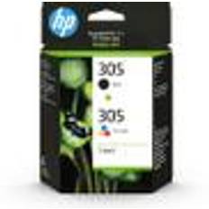 HP 305 - 2-pack - black, colour (cyan, magenta, yellow) - original - blister - ink cartridge - for Deskjet 1255, 23XX, 27XX, 41XX, DeskJet Plus 41XX, ENVY 60XX, 64XX, ENVY Pro 64XX
