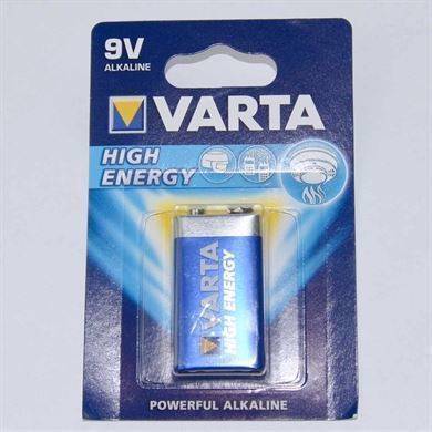 9 volt Alkaline batteri - 6LR61.