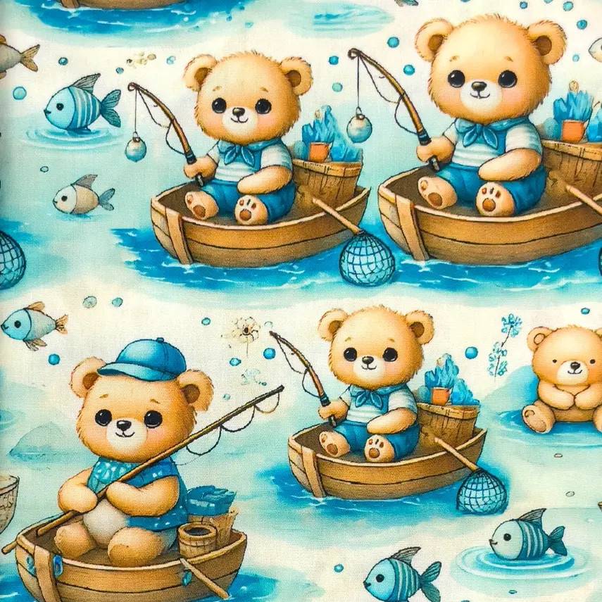 Sea Bear - bomullspoplin