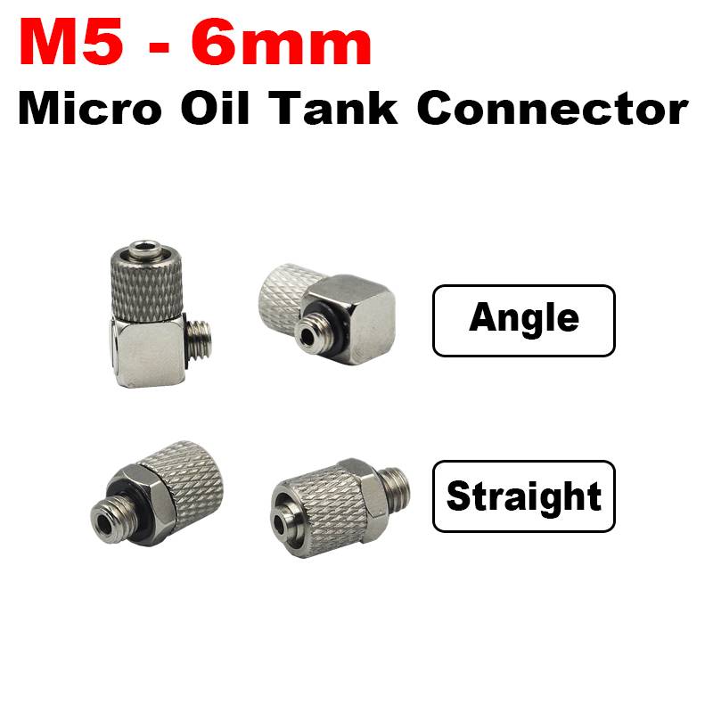 RC Hydraulic System M5 6mm Connector  For Oil Pump and Tank RC Excavator 1/14 Trailer Car Parts