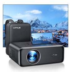 Beamer【Autofokus/Trapezkorrektur】 28000 Lumen Beamer 4K Heimkino Unterstützt WiFi6 Bluetooth Full HD 1080P, 50% Zoom 300 '' LED Video Beamer, für Fire Stick/PS5 Handy Projektor-Schwarz