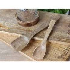 Chic Antique Wooden Spoon with Square Head Mango Wood Large