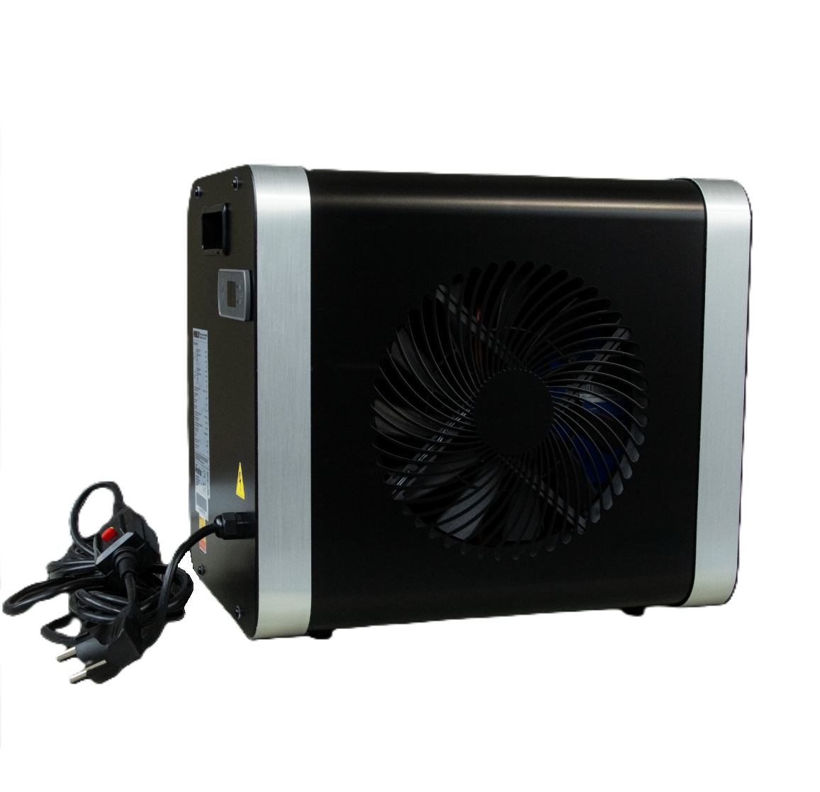 Poolvärmepump splash 3kw | svart - Poolvärmare Svart Metall