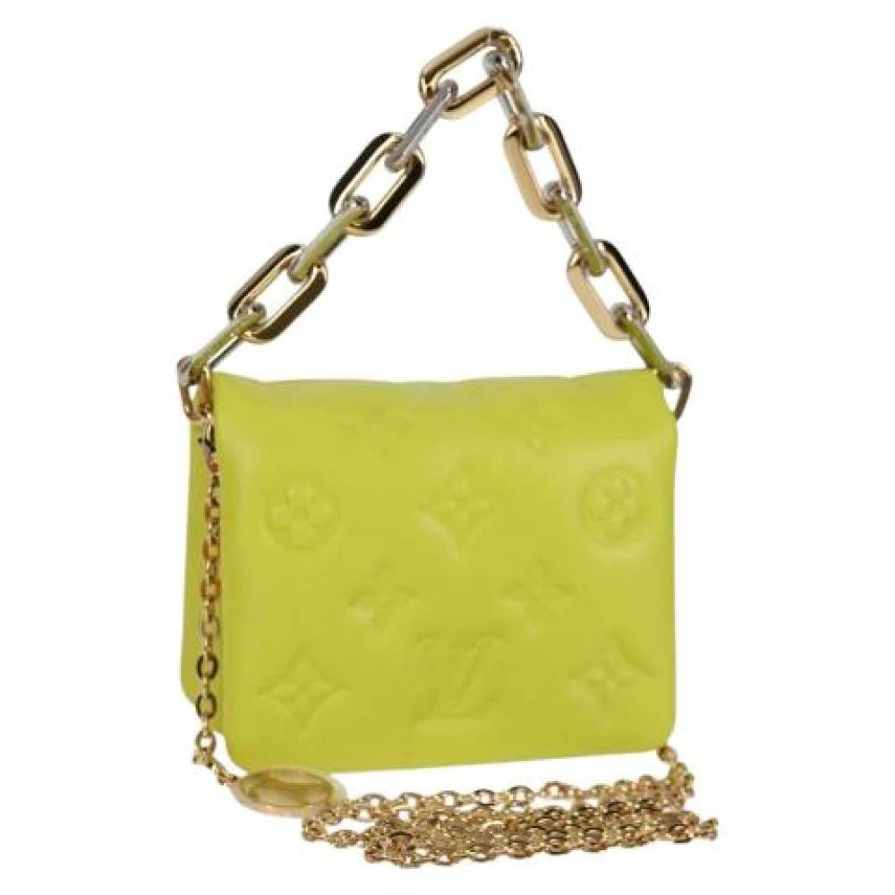Louis Vuitton Vintage Pre-owned Laeder louis-vuitton-tasker - Vintage - Dame - Grøn - ONE SIZE - Uld