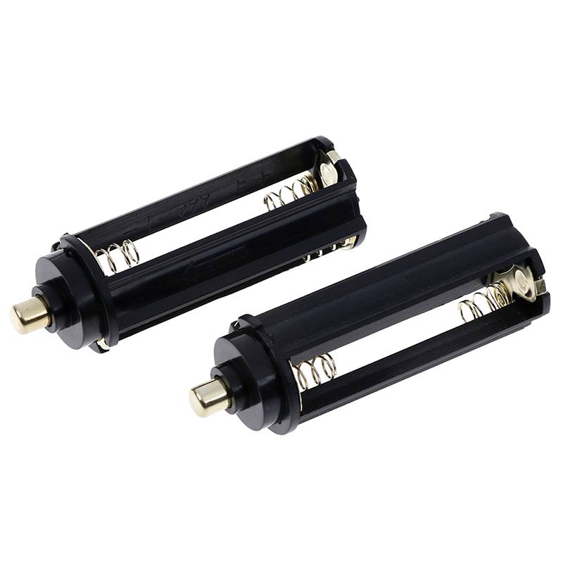 2Pcs Plastical Battery Holder Box Case 3 AAA To 18650 Battery Converter