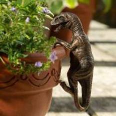 1pc Outdoor Animal Dinosaur Decor, Garden Planter Decoration Pendant, Planter Statue, Room Decor, Home Decor