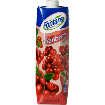 Fruktdryck Tranbär Fontana 1L