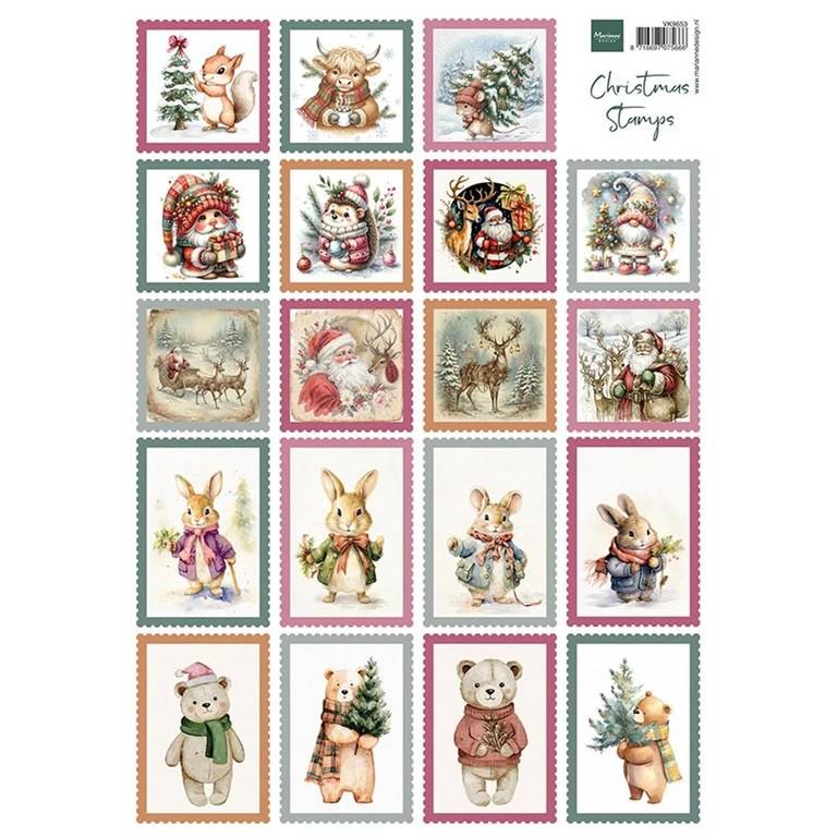 Marianne Design - Klippark A4 - Christmas Stamps
