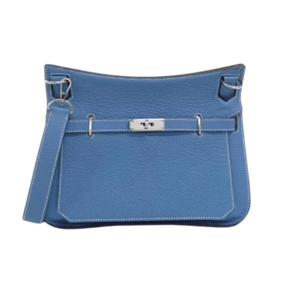Hermès Vintage Pre-owned Denim Skuldertaske - Vintage - Dame - Blå - ONE SIZE - Uld