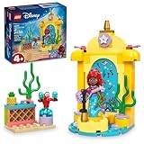 LEGO Musikalisk scen av Disney-prinsessan Ariel med 2 ikoniska karaktärer, byggd Disney-prinsessleksak för barn, rolig Disney-presentidé för fans av TV-serier,