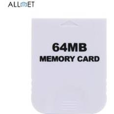 4mb 8mb 16mb 32mb 64mb 128mb 256mb 512mb minneskort för nintend wii konsol gamecube gc n gc spel lagringskort spara sparare - Vit 64mb