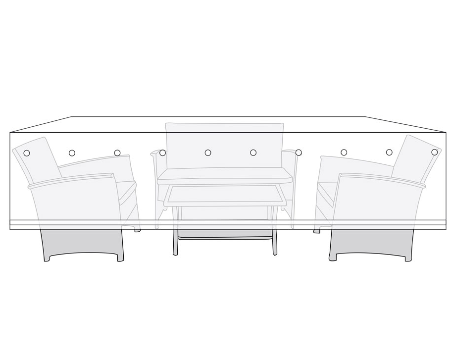 Overtræk Loungesæt 190x145