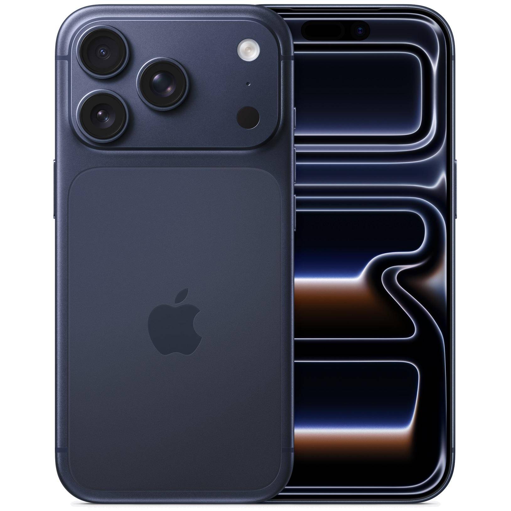 iPhone 17 Pro - 5G smartphone - dual-SIM / Internal Memory 256 GB - OLED display - 6.3" - 2622 x 1206 pixels (120 Hz) - 3x rear cameras 48 MP, 48 MP, 48 MP - front camera 18 Megapixel - deep blue