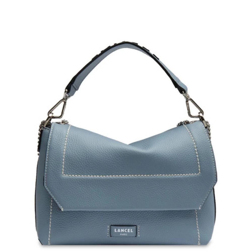 Lancel Ninon Soft M Skuldertaske - Tasker - Dame - Blå - ONE SIZE - Uld