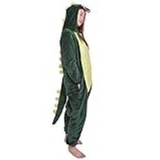 D'BOON Vuxna barn Dinosaurie Onesie Animal Pyjama helkroppsdräkt(Höjd(129-142cm))