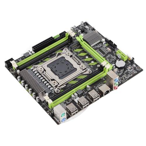 LGA 2011 Moderkort, X79-F1 M-ATX Moderkort för Xeon E5 V1 V2, Core I7 CPU, PCIe 16X, 4xDDR3, 4xSATA2.0, 10xUSB2.0, 1xNVME M.2, 1x8pin, 1x24pin, 1x24pin, 1x24pin
