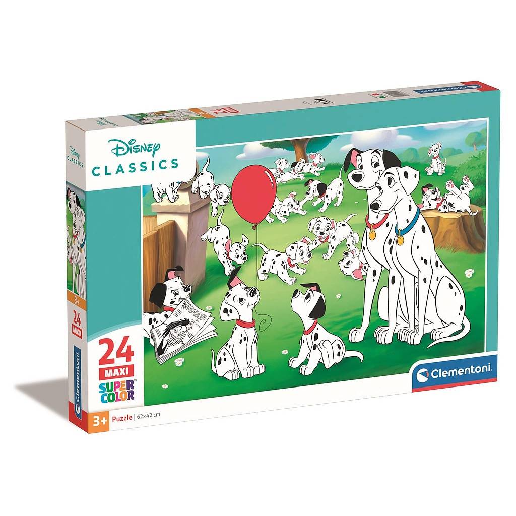 Disney 101 Dalmatiner Puppy Parade 24-bitars maxi-pussel Clementoni