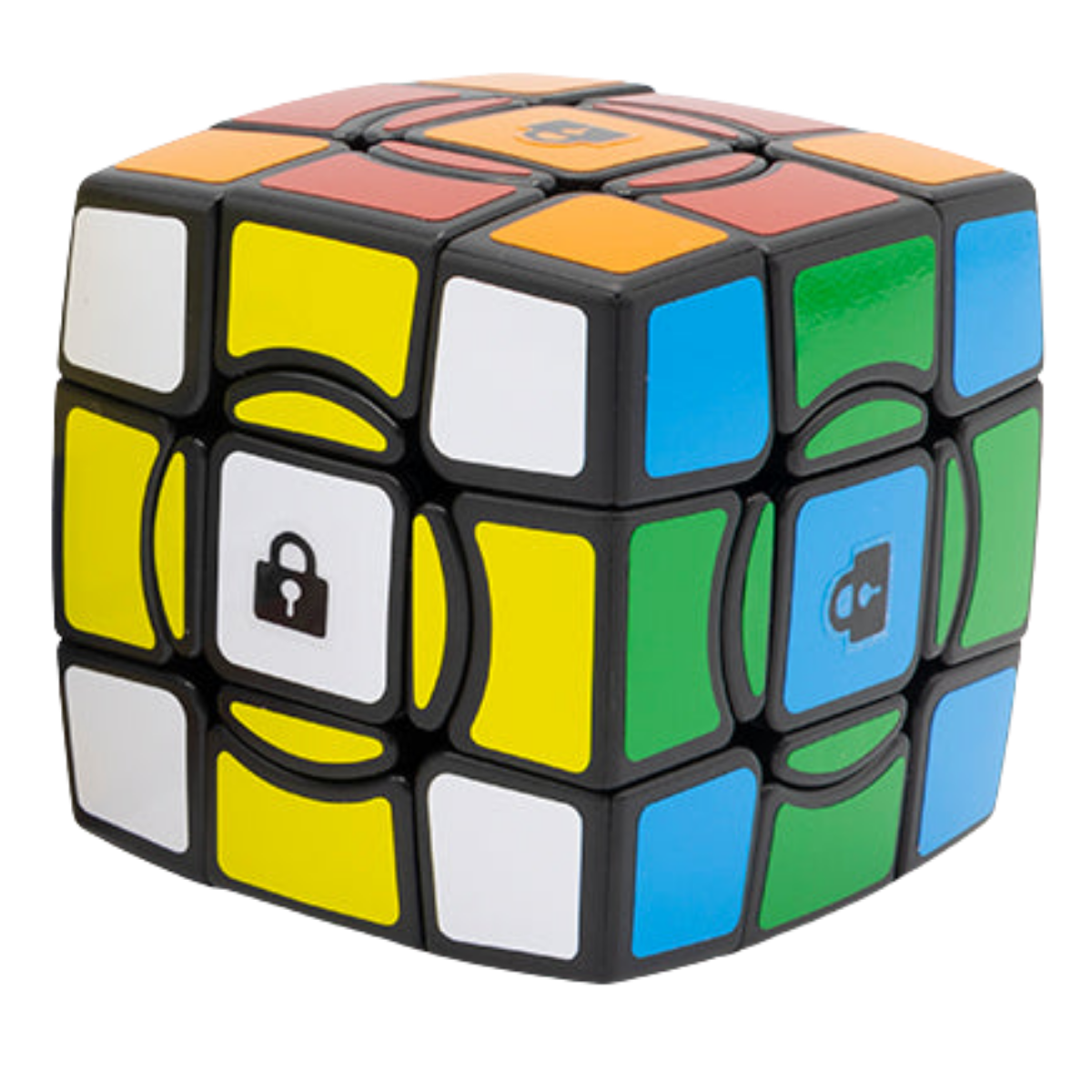 Calvin's Puzzle Full Function Crazy 3x3 Cube Black - Center Locking - Professorterning.