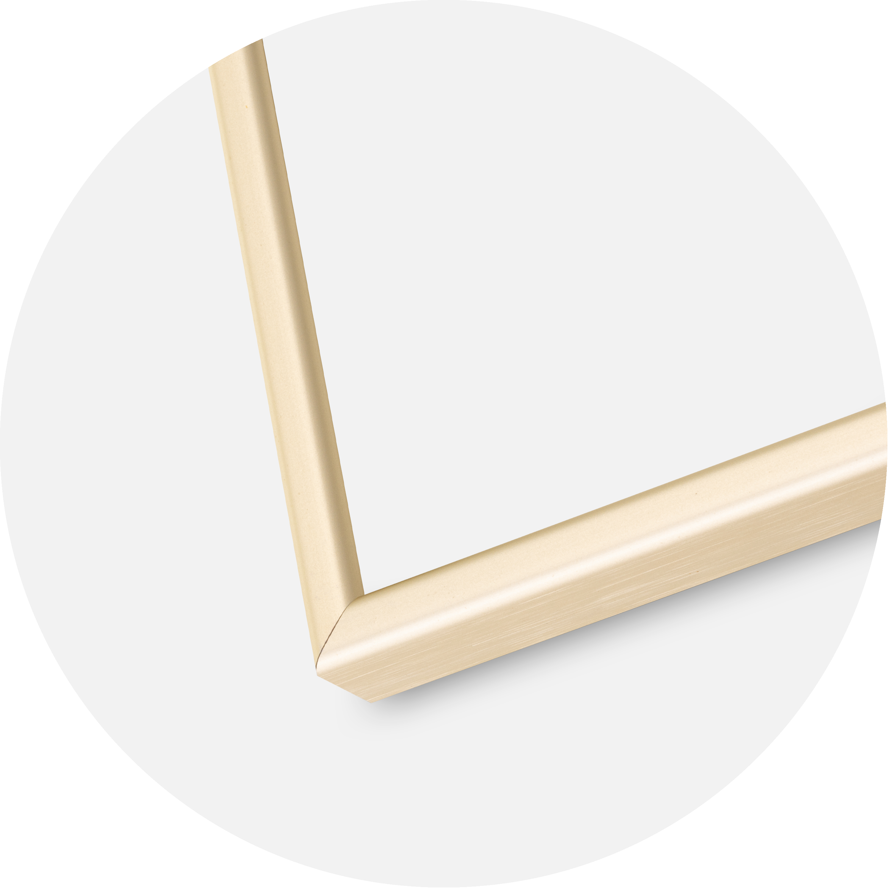 Ram Karlholm Champagne - Valfri Storlek (Antireflex glas)