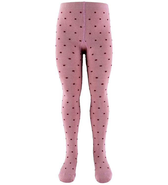 Fuzzies Strumpbyxor - Rose/Burgundy m. Prickar - Fuzzies - 98/104 - Strumpbyxor