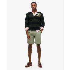Superdry Herren Shorts Mit Kordelzug Aus Leinen, Grün, Größe: M
