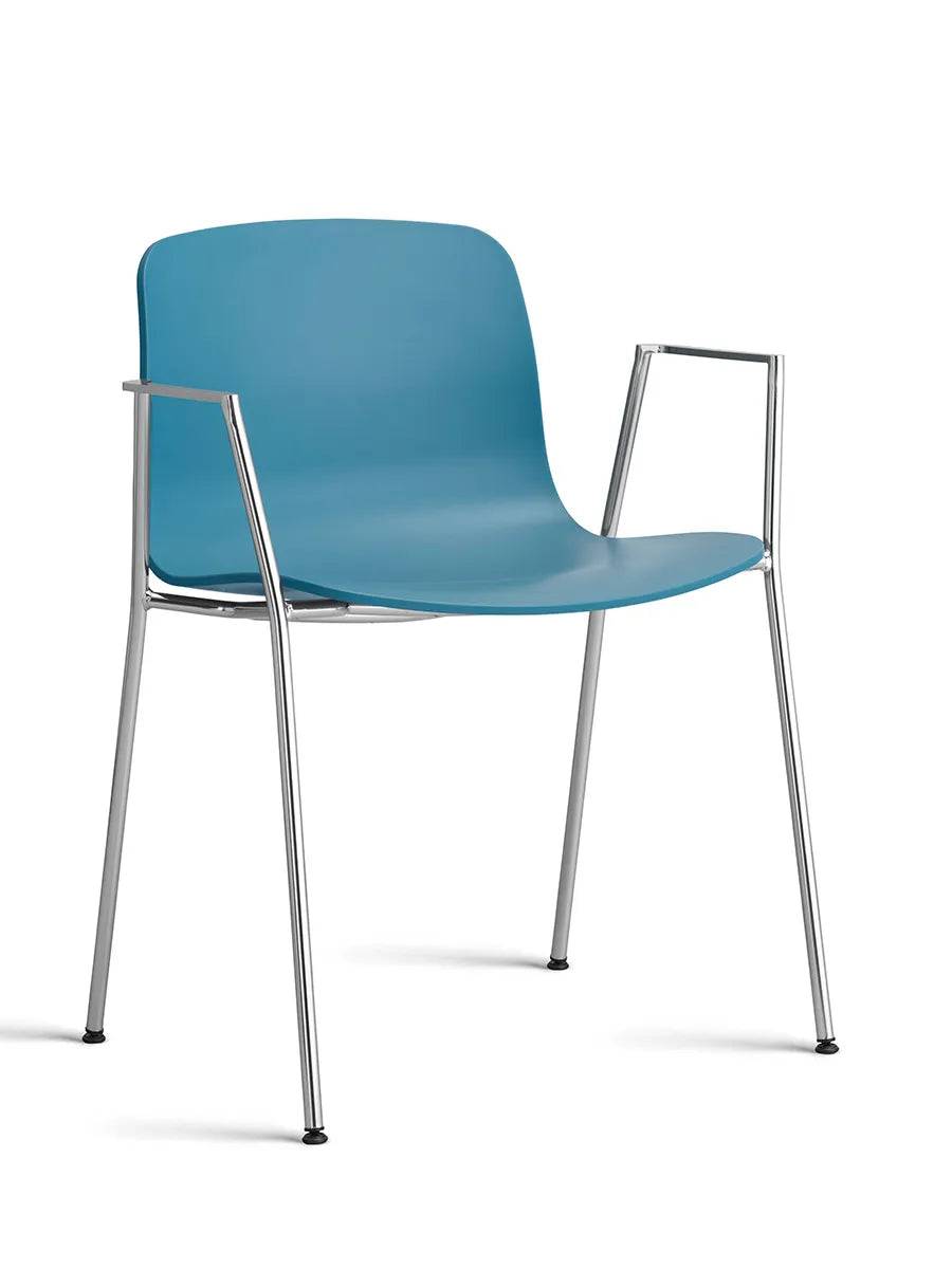 About a Chair AAC18 fra Hay Azure Blue / Forkromet stål - Jacobsen Plus