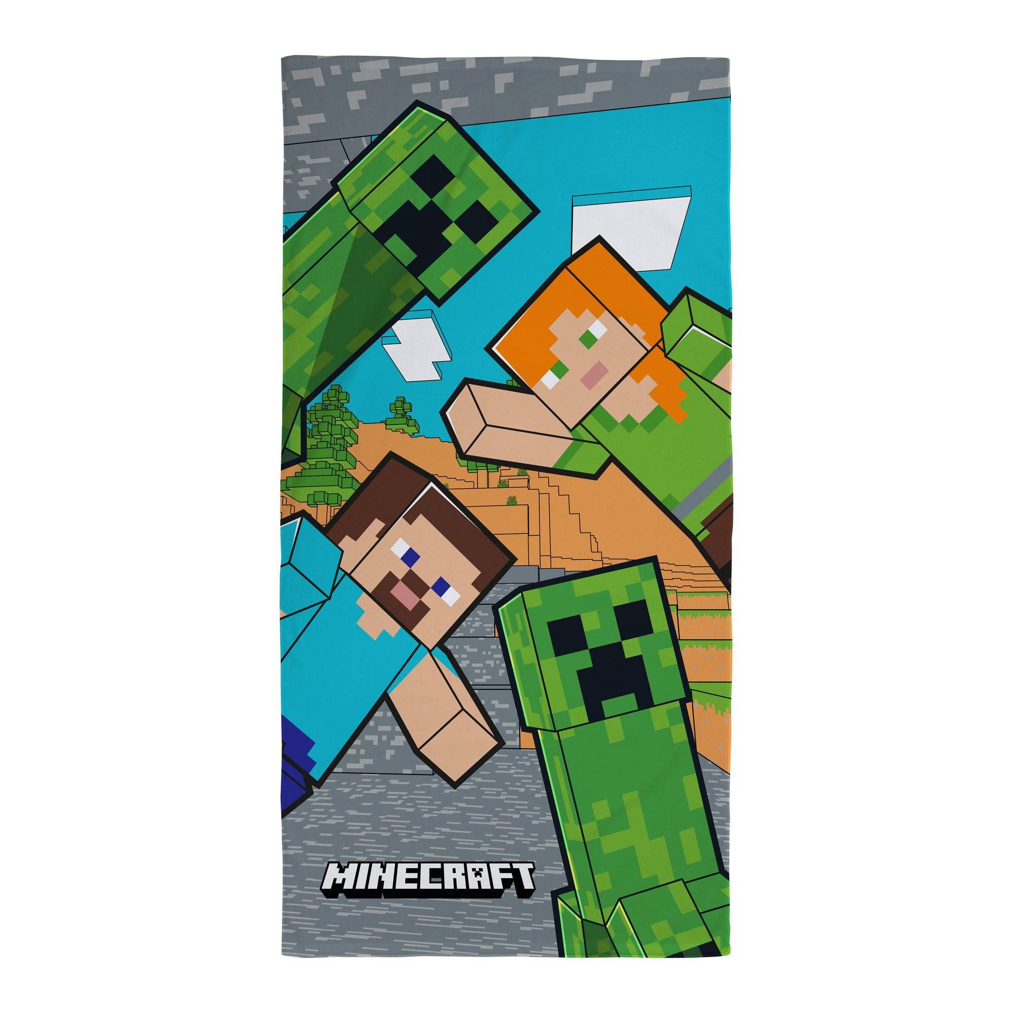 Minecraft Handduk 70x140cm 12982 - Minecraft - Leksaksaffären