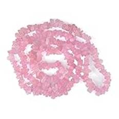 Aashita Creations Rose Quartz Mala Necklace Natural Crystal Stone Chip Bead Mala for Reiki Healing and Crystal Healing Stone