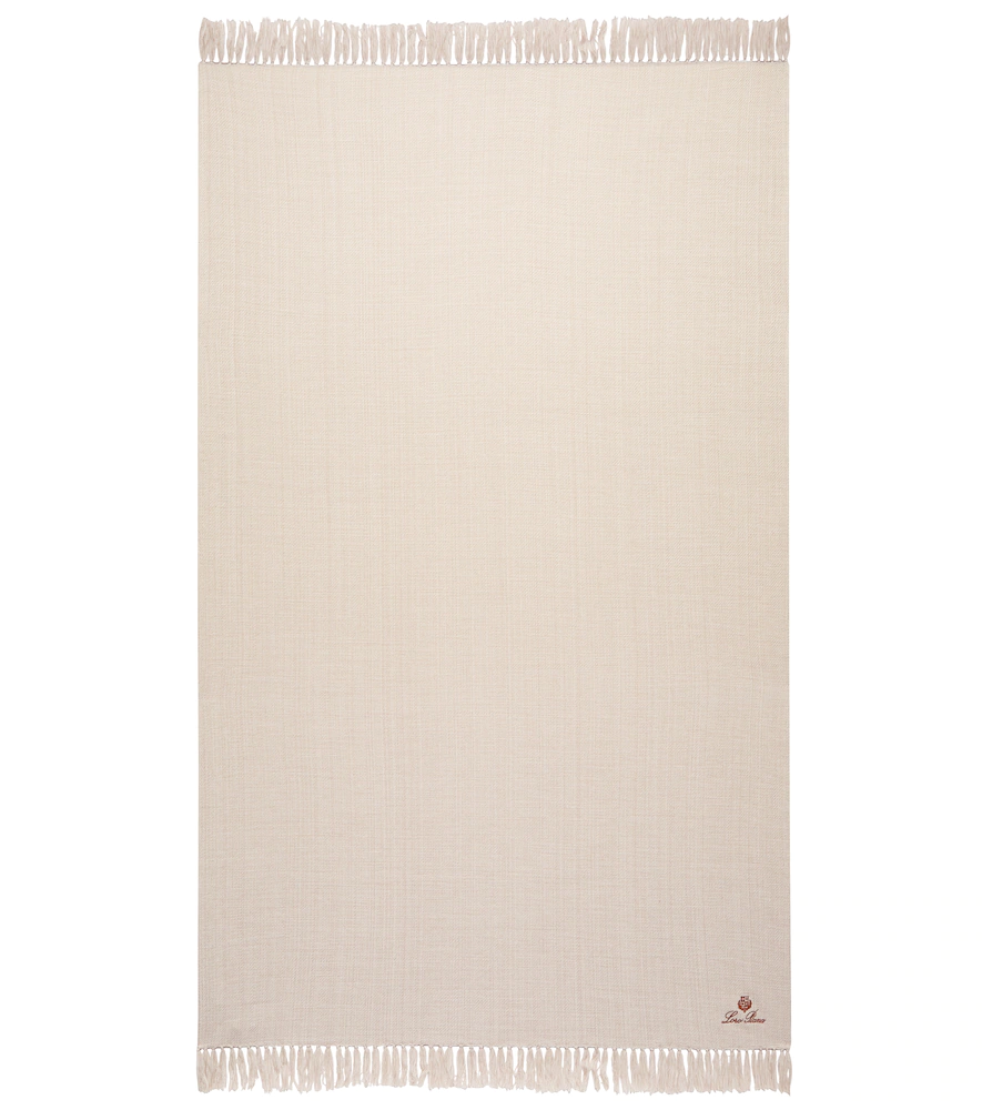 Loro Piana Virgin wool blanket - neutrals - One Size