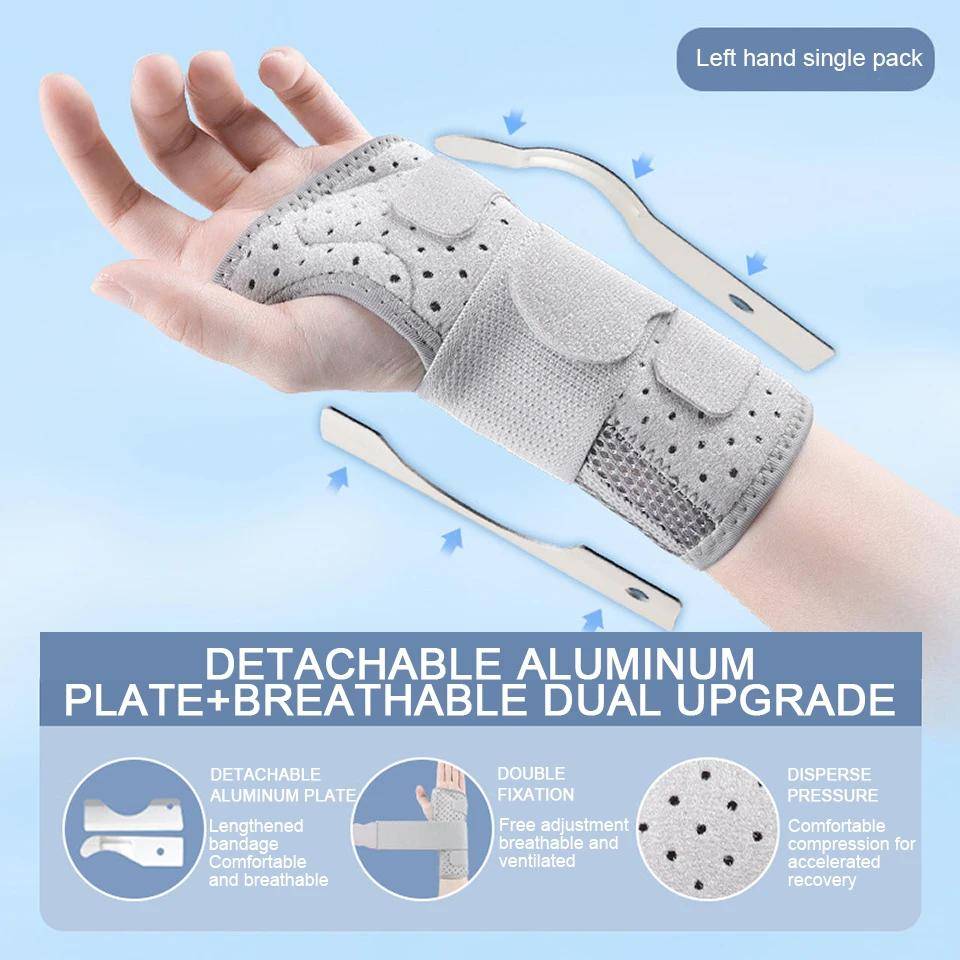 Breathable Wrist Support Brace for Carpal Tunnel Arthritis Hand Sprain Tendinitis Relief Professional Splint Protector S