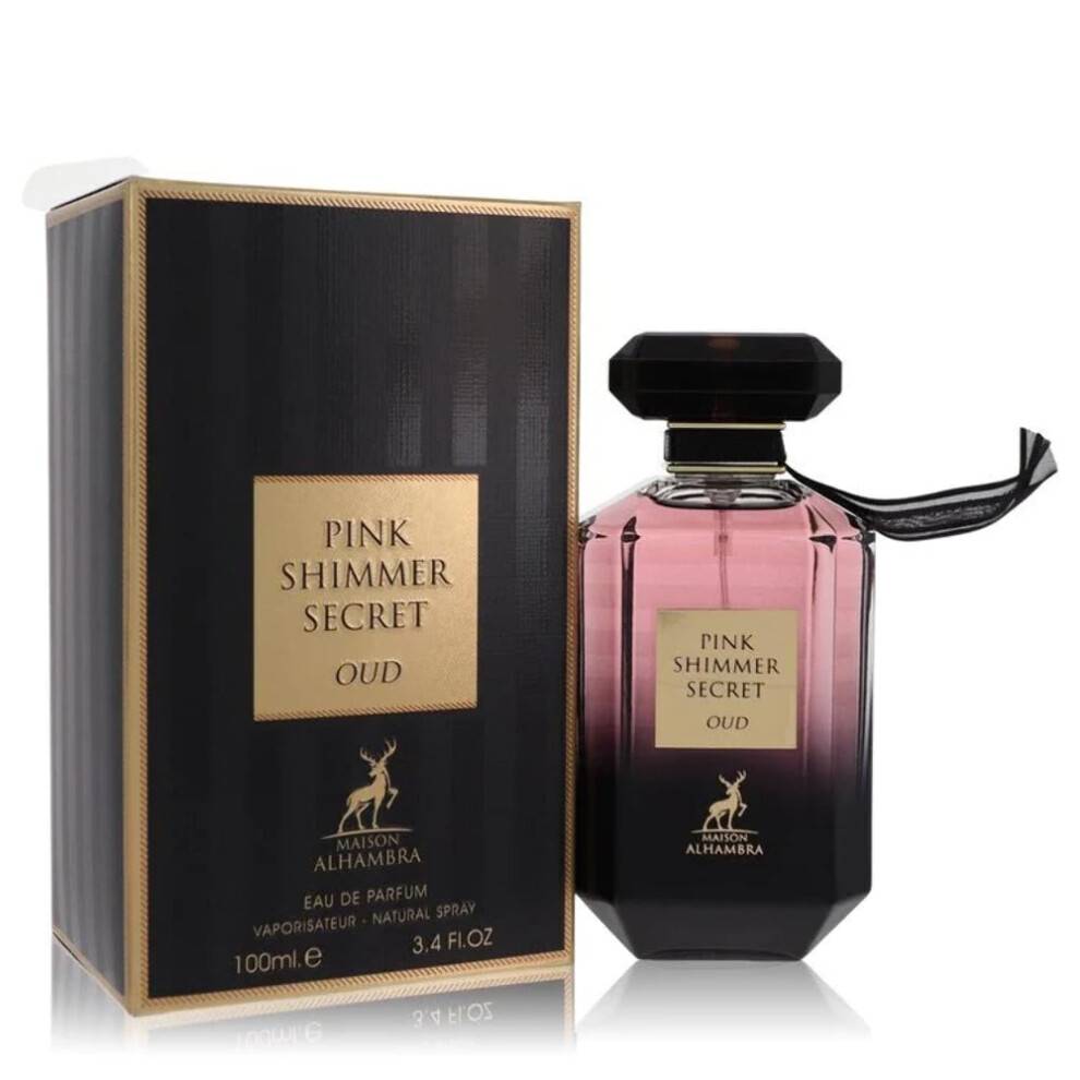 Maison Alhambra Pink Shimmer Secret Oud Eau De Parfum Spray (Unisex) 3,4 oz