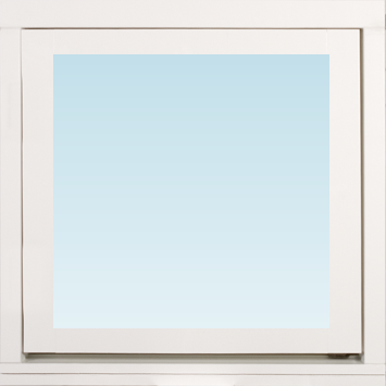Lingbo Kulturfönster LK sidohängt fönster utåtgående 580x580mm vänster 1-luft, insida trä utsida trä, 1+1 glas  (6x6)