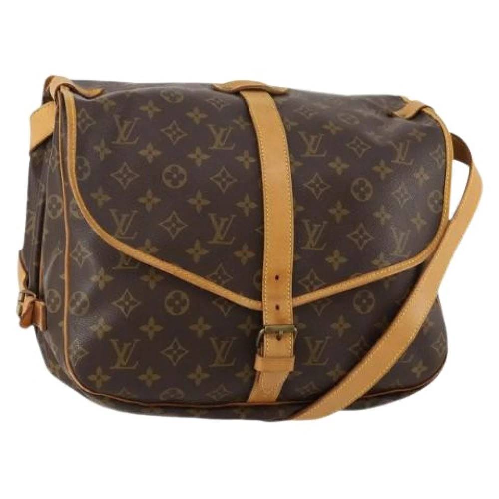 Louis Vuitton Vintage Pre-owned Vintage Monogram Canvas Skuldertaske - Vintage - Dame - Brun - ONE SIZE - Uld