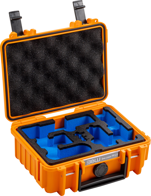 B&W Outdoor Cases BW Outdoor Case Type 500 for DJI Osmo Pocket 3 Creator Combo, Orange