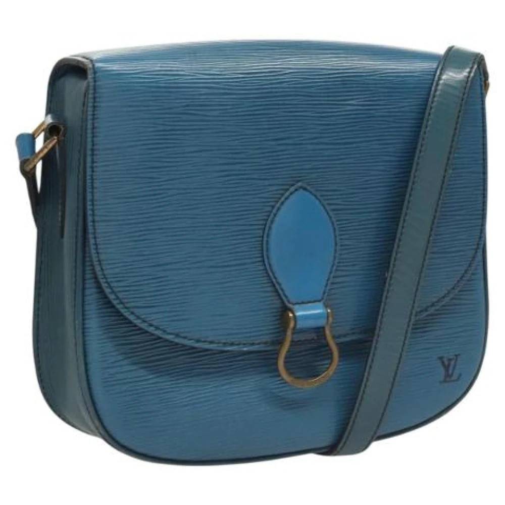 Louis Vuitton Vintage Pre-owned Laeder louis-vuitton-tasker - Vintage - Dame - Blå - ONE SIZE - Uld