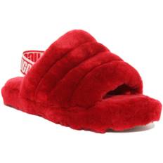 Ugg Australia Fluff Yeahslide In Red For Kids - 13 UK - 32.5 EU - 1 US / Red