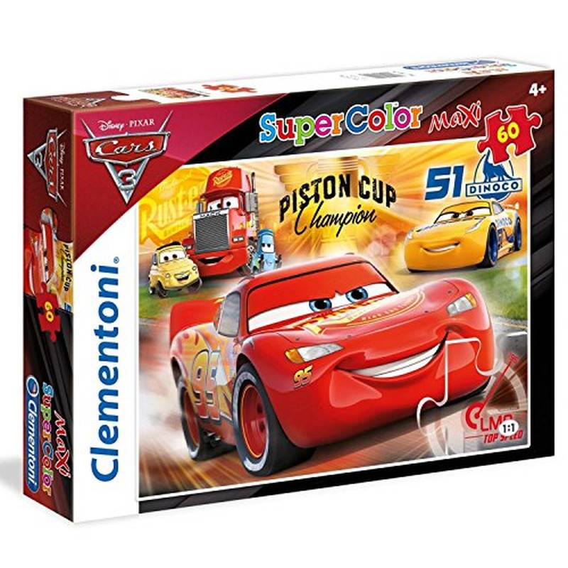 Clementoni 26424" Cars 3-Maxi Puzzle, 60 Teile