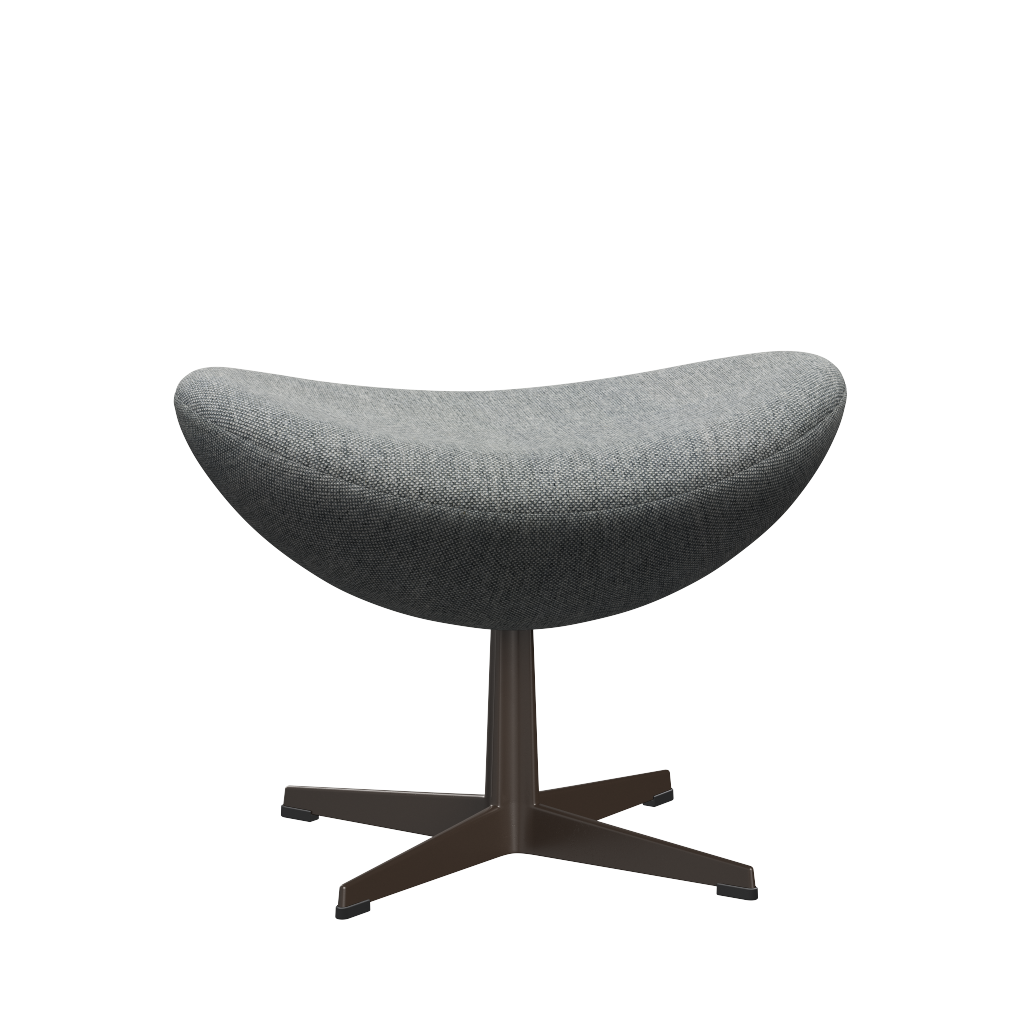 3127 Fodskammel til Ægget, stel i brown bronze af Arne Jacobsen Hallingdal - 116 White Grey - Jacobsen Plus
