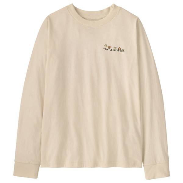 Patagonia Kid's L/S Graphic T-Shirt Överdragströjor Barn Storlek M Färg beige