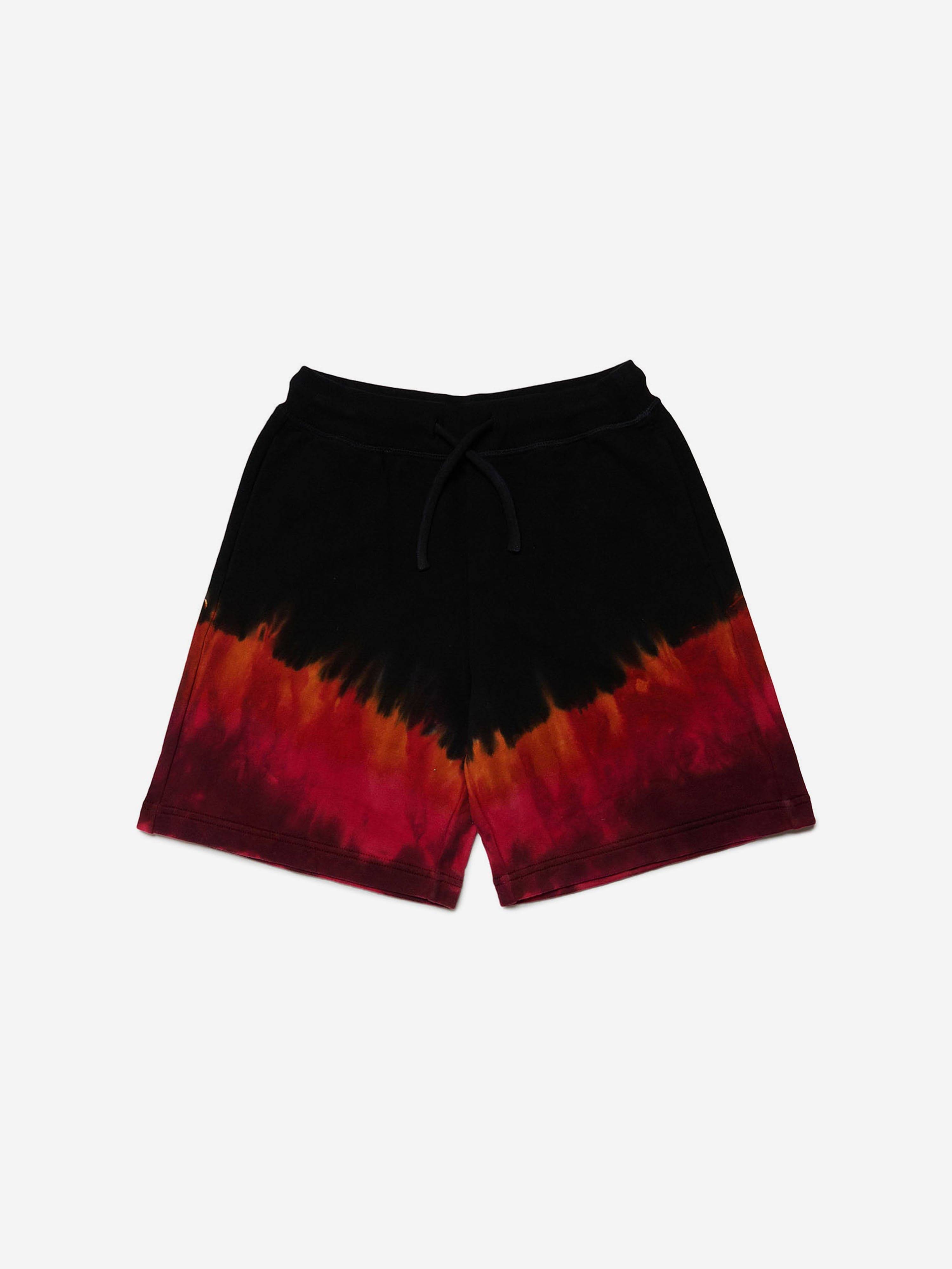 Dsquared2 Boys Tie-Dye Logo Shorts in Black - Black / 4 Yrs (4 Yrs)