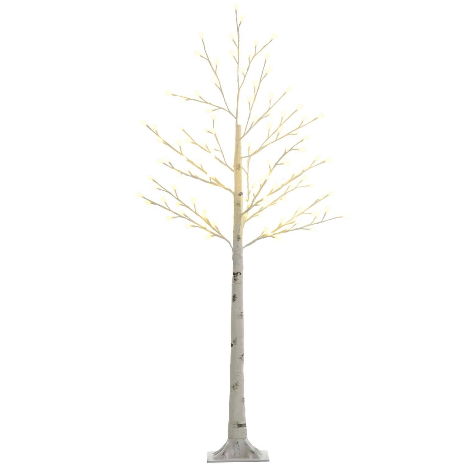 150 cm LED Björkgran med 120 Varmvita Ljuspunkter
