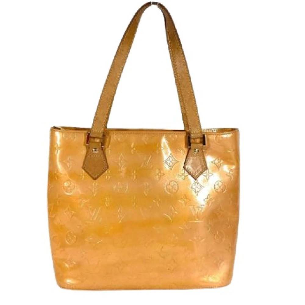Louis Vuitton Vintage Pre-owned Vintage Monogram Vernis Tote Taske - Vintage - Dame - Beige - ONE SIZE - Uld