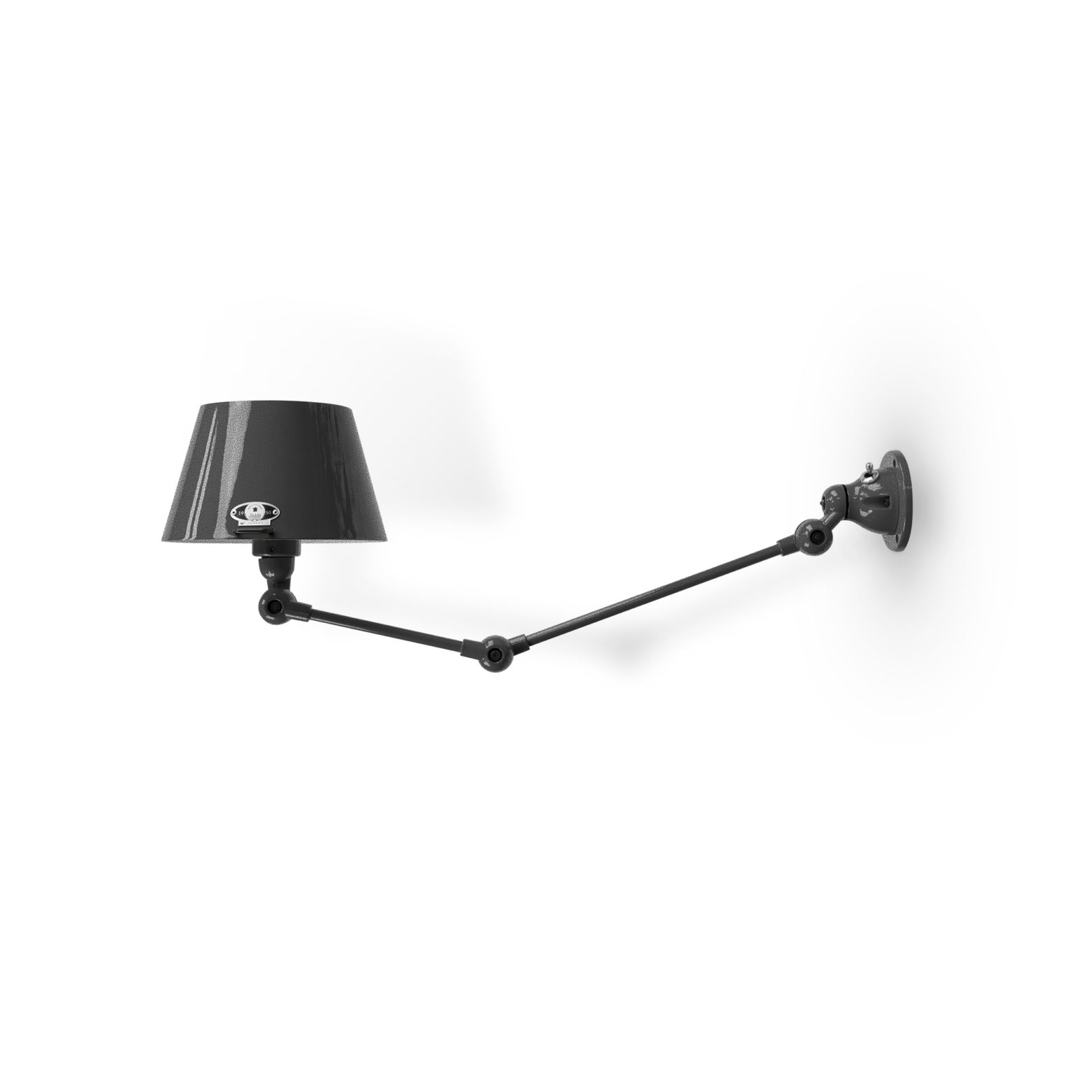Aicler AID371 væglampe fra Jieldé - Black Hammered / Blank