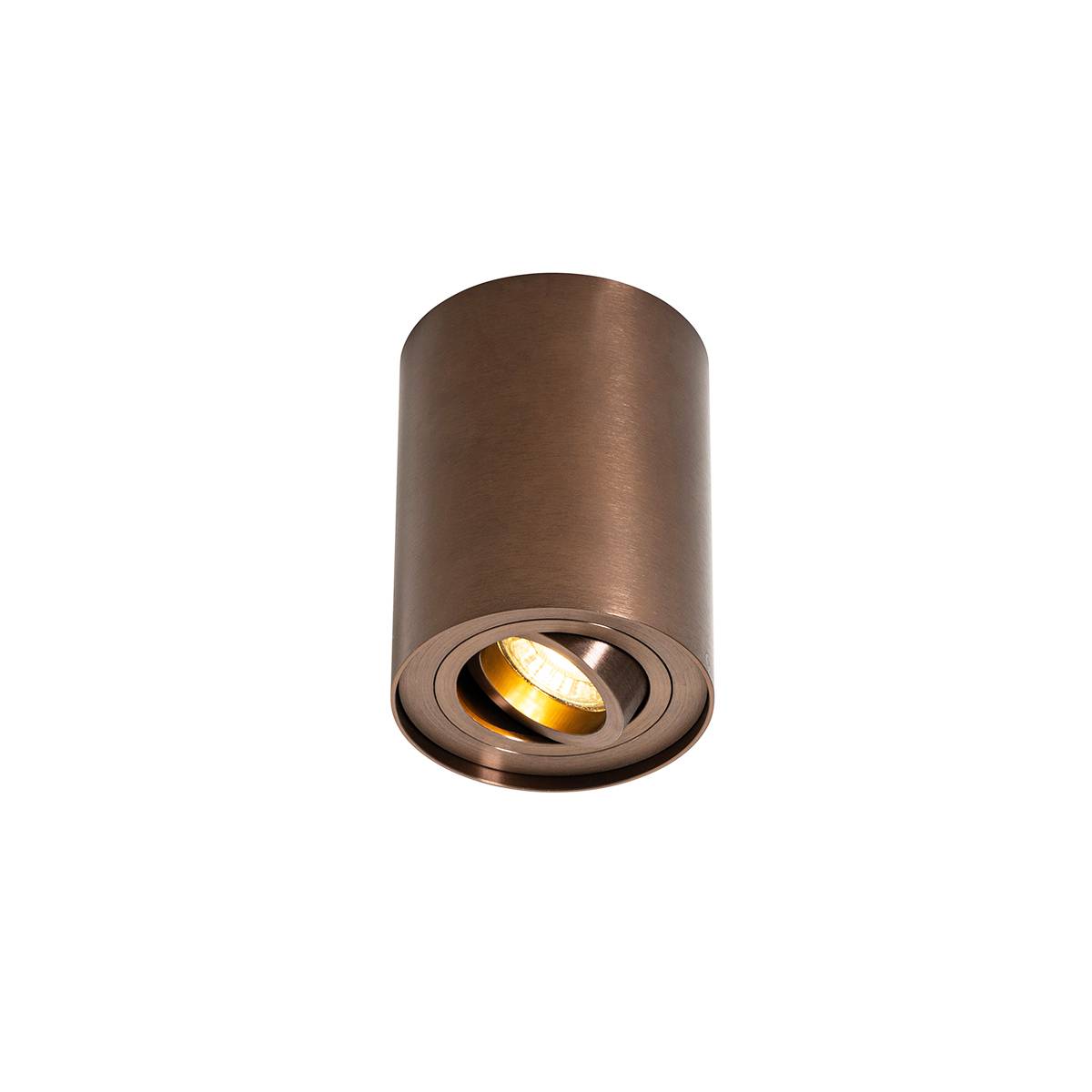Smart takspotlight mörkbrons roterbar och lutbar inkl. Wifi GU10 50mm - Rondoo Up