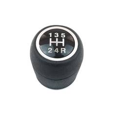 BSP984 Car 5-Speed Manual Gear Shift Shifter Lever Stick Knob Styling Head Chrome Black 55348538 for Fiat Linea Punto Evo