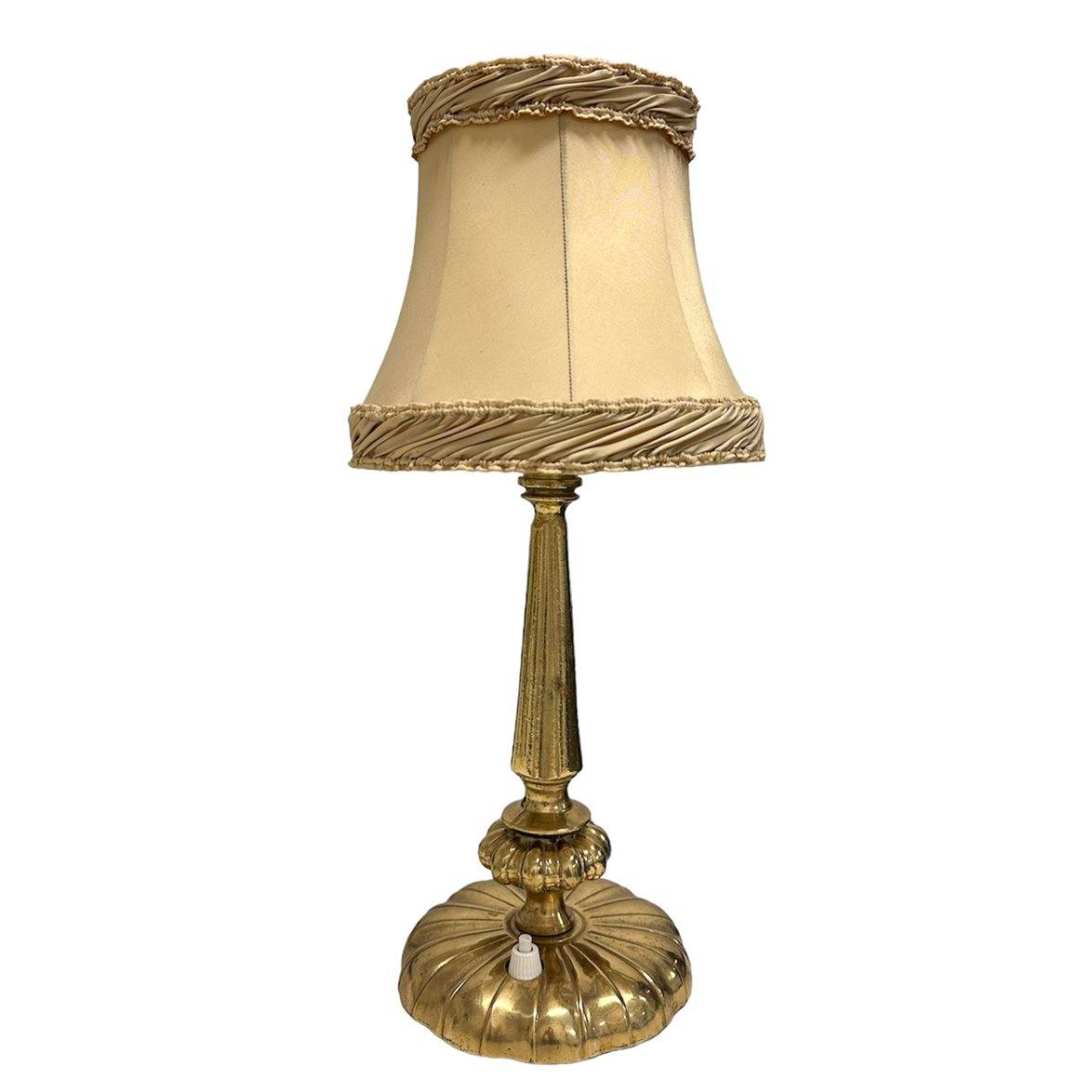 Vintage by Bright 1-2-3 Skärmskor Sofia bordslampa, mässing
