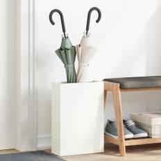 Vitt Paraplyställ, 28x12x41 cm, Tillverkat av Stål